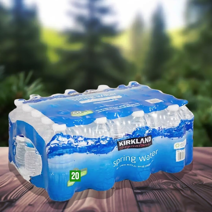Kirkland Signature Natural Spring Water 20 X 500ml Boxed Treatz